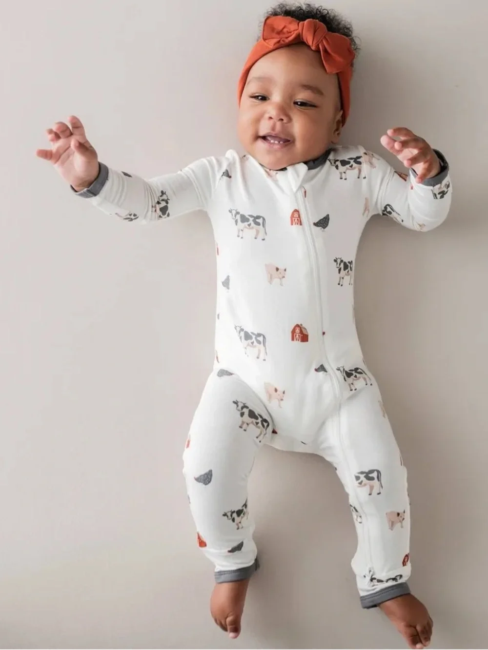 🆕 Kyte Baby Zippered Romper | Farm NIB
